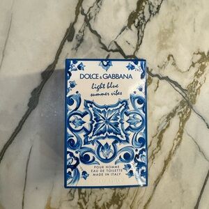 Dolce & Gabbana Blue and White perfume EMPTY Packaging BOX.